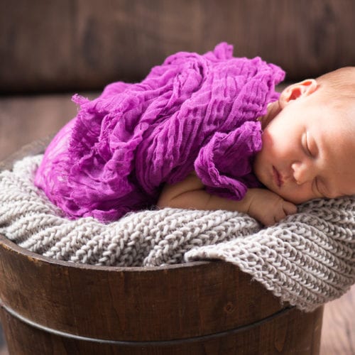 Newborn girl by Pella Iowa photographer Creating Memories Photography