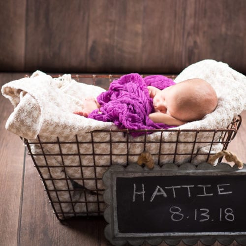 Newborn girl by Pella Iowa photographer Creating Memories Photography